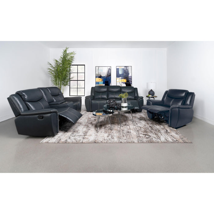 Coaster Furniture Sloane Leather Look Recliner 610273 IMAGE 9