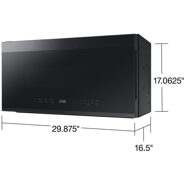 Samsung Bespoke Smart 30-inch, 2.1 cu. ft. Over-the-Range Microwave ME21DG6500MT/AA IMAGE 5