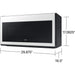 Samsung Smart 30-inch, 2.1 cu. ft. Over-the-Range Microwave ME21DB630012/AA IMAGE 8