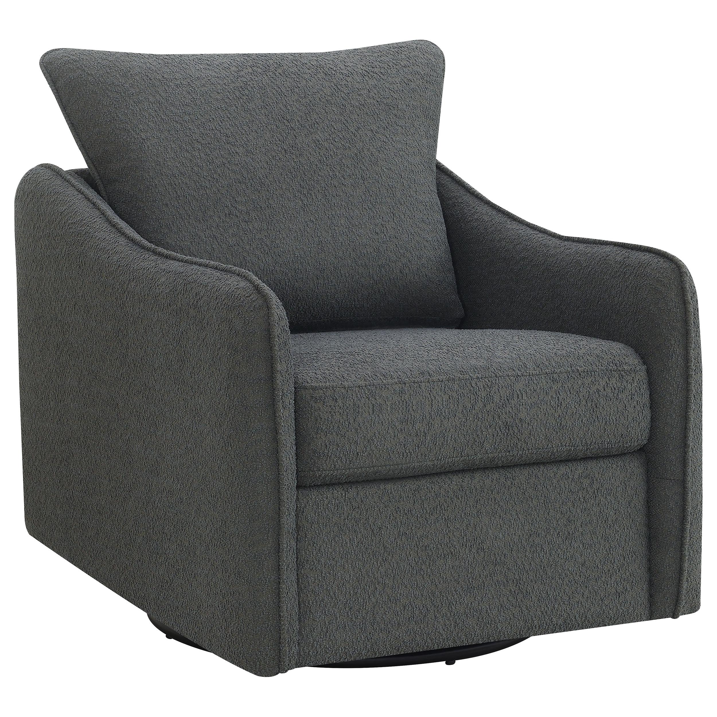 雪のchair Coaster Furniture Madia Swivel Glider Fabric Accent Chair 903393