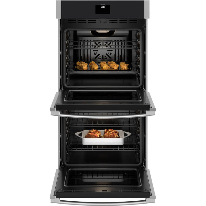 GE 27-inch Built-in Double Wall Oven with True European Convection Technology JKD5000SVSS IMAGE 2