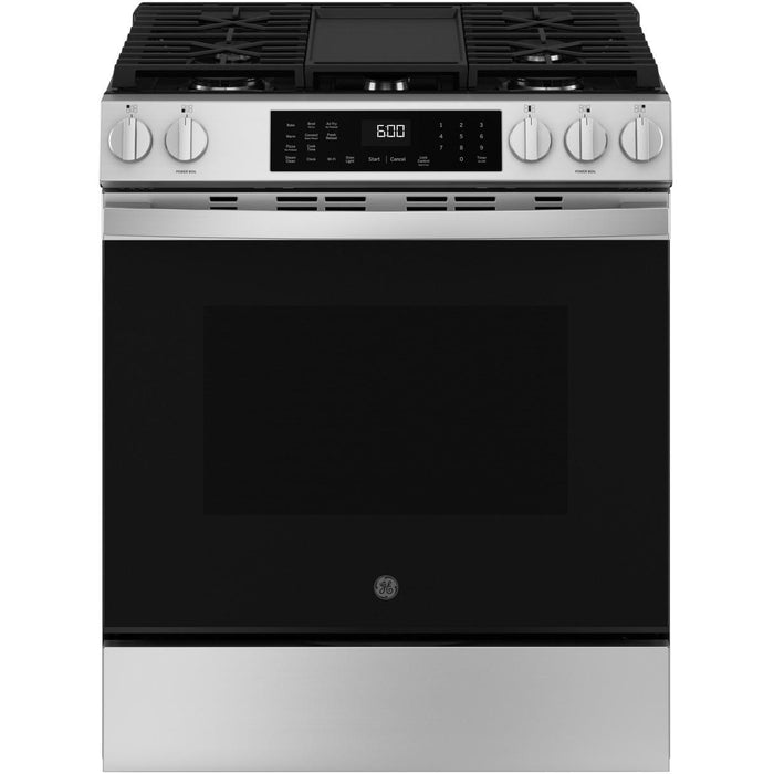 GE 30-inch Slide-in Gas Range with Convection Technology GGS60LAVFS IMAGE 1