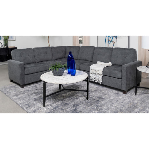 Coaster Furniture Sectionals Stationary 551701-SET IMAGE 2