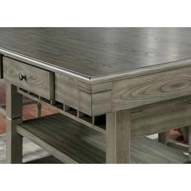 Furniture of America Anaya Counter Height Dining Table CM3512GY-PT-TABLE IMAGE 5