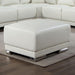 Furniture of America Althea Leatherette Ottoman CM6410WH-OT IMAGE 1