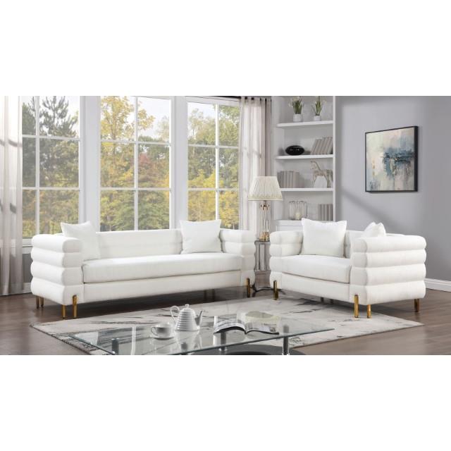 Furniture of America Landovery Stationary Sofa CM6454WH-SF-PK IMAGE 2