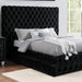 Furniture of America Stefania King Upholstered Platform Bed CM7227BK-EK-BED IMAGE 1