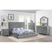 Furniture of America Stefania King Upholstered Platform Bed CM7227GY-EK-BED IMAGE 2