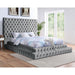 Furniture of America Stefania King Upholstered Platform Bed CM7227GY-EK-BED IMAGE 3