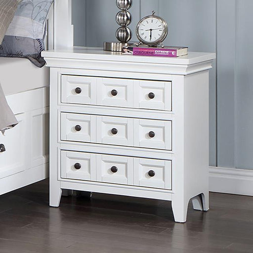 Furniture of America Castile 3-Drawer Nightstand CM7413WH-N IMAGE 1