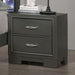 Furniture of America Alison 2-Drawer Nightstand CM7416GY-N IMAGE 1