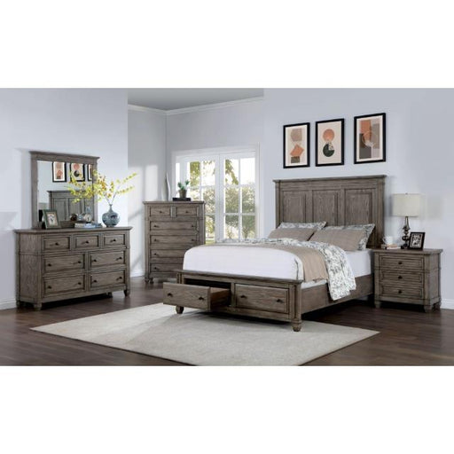 Furniture of America Durango King Panel Bed with Storage CM7461GY-EK-BED IMAGE 2