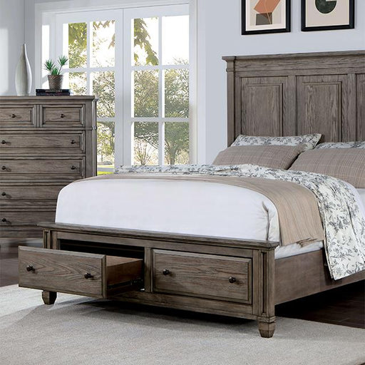 Furniture of America Durango Queen Panel Bed with Storage CM7461GY-Q-BED IMAGE 1