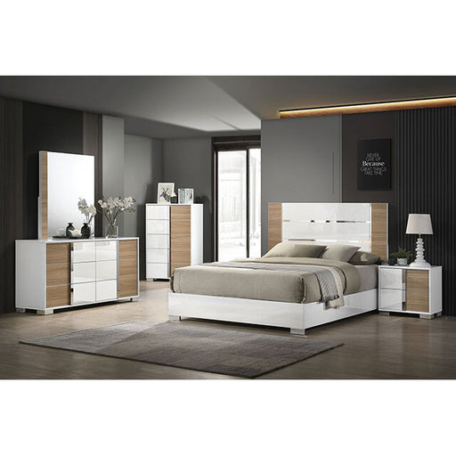 Furniture of America Erlangen King Bed CM7462WH-EK-BED IMAGE 2