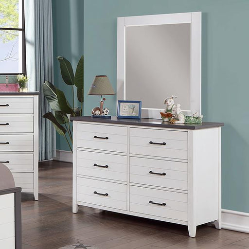 Furniture of America Priam 6-Drawer Dresser CM7467WH-D IMAGE 1