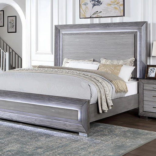 Furniture of America Raiden California King Panel Bed CM7468GY-CK-BED IMAGE 1