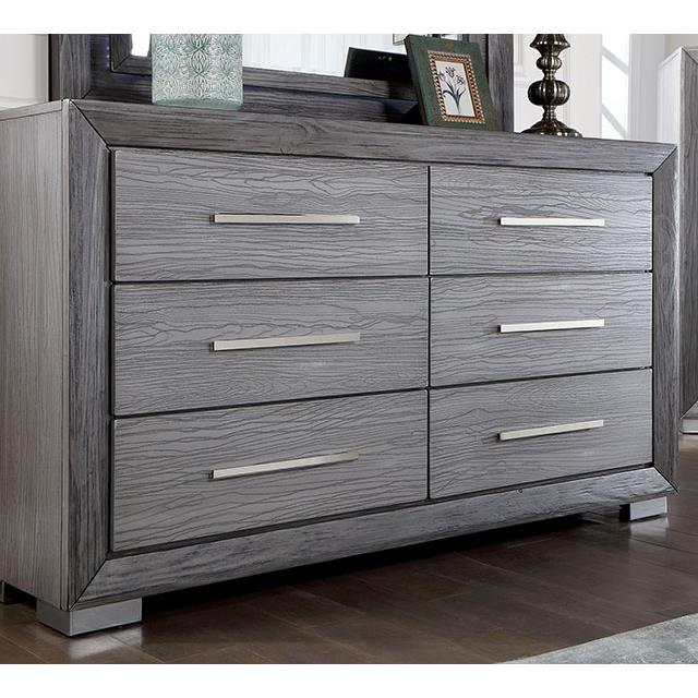 Furniture of America Raiden 6-Drawer Dresser CM7468GY-D IMAGE 3