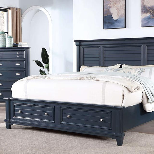 Furniture of America Manzanillo California King Panel Bed with Storage CM7470BL-CK-BED IMAGE 1