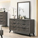 Furniture of America Vagan 6-Drawer Dresser CM7472GY-D IMAGE 1