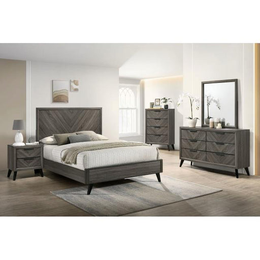 Furniture of America Vagan Queen Panel Bed CM7472GY-Q-BED IMAGE 2