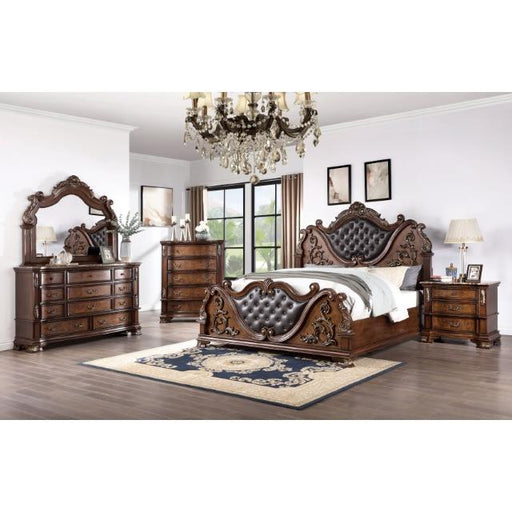 Furniture of America Esparanza California King Upholstered Panel Bed CM7478CH-CK-BED IMAGE 2