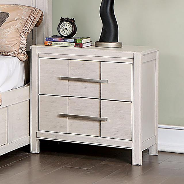 Furniture of America Berenice 2-Drawer Nightstand CM7580WH-N IMAGE 1