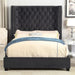 Furniture of America Rosabelle King Upholstered Platform Bed CM7669BK-EK-BED IMAGE 1