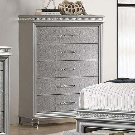 Furniture of America Maddie 5-Drawer Chest CM7899SV-C IMAGE 1