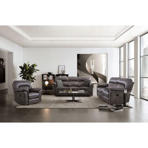 Furniture of America Josias Reclining Loveseat with Console CM9908DG-LV-PK IMAGE 2