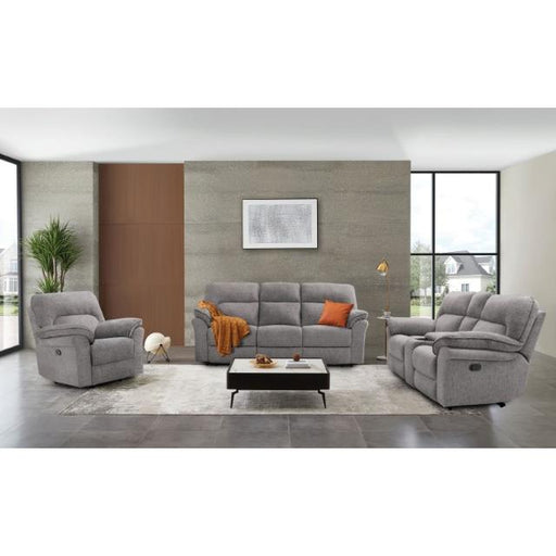 Furniture of America Josias Reclining Fabric Loveseat with Console CM9908DV-LV-PK IMAGE 2