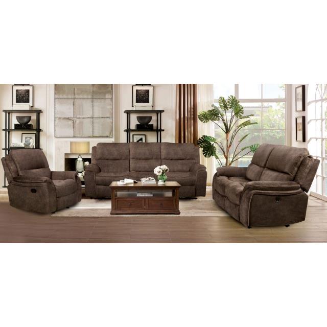 Furniture of America Henricus Reclining Fabric Sofa CM9911DB-SF IMAGE 2