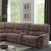 Furniture of America Jerominus Reclining Fabric Sectional CM9912DB-SECT IMAGE 1