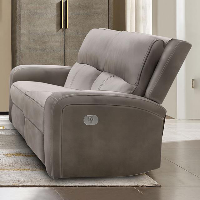 Furniture of America Vasilios Power Reclining Loveseat CM9914ST-LV-PM IMAGE 1