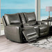 Furniture of America Phineas Power Reclining Loveseat with Console CM9921GY-LV-PM IMAGE 1