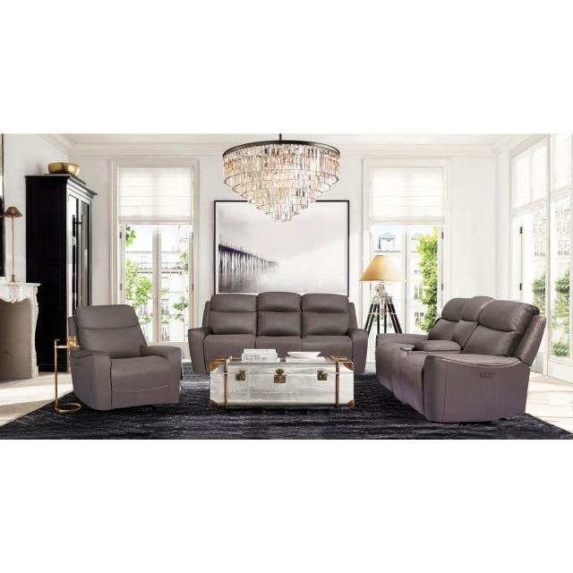 Furniture of America Artemia Power Reclining Loveseat with Console CM9922GY-LV-PM-PK IMAGE 2