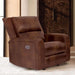 Furniture of America Soterios Power Leather Match Recliner CM9924MB-CH-PM IMAGE 1