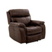 Furniture of America Antenor Power Leather Match Recliner CM9926MB-CH-PM IMAGE 3