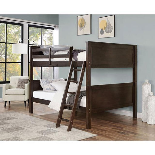 Furniture of America Stamos CM-BK658WN-FF Full/Full Bunk Bed IMAGE 2