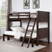 Furniture of America Stamos CM-BK658WN-TF Twin/Full Bunk Bed IMAGE 1