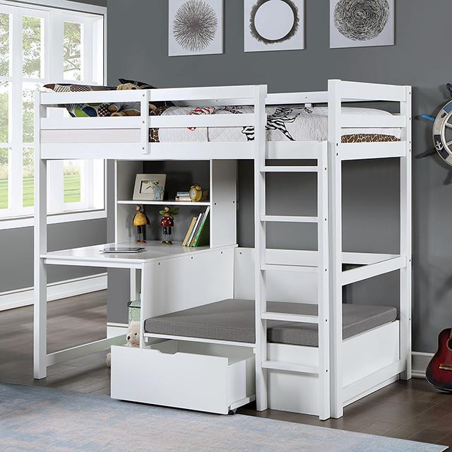 Furniture of America Callistus CM-BK828WH Bunk Bed IMAGE 1