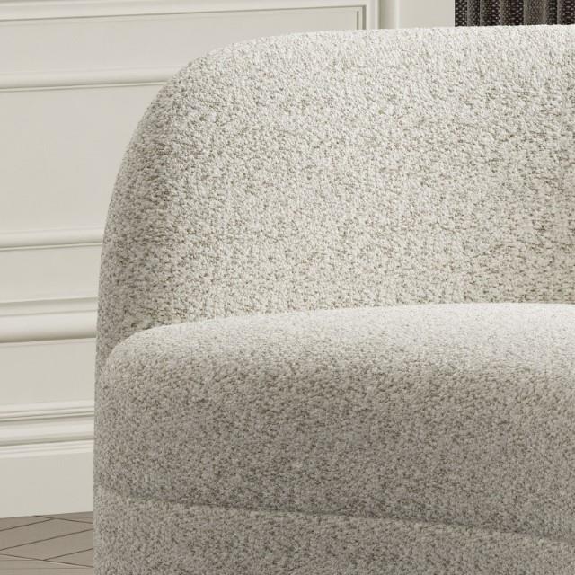 Furniture of America Versoix Stationary Fabric Loveseat FM61003WH-LV IMAGE 3