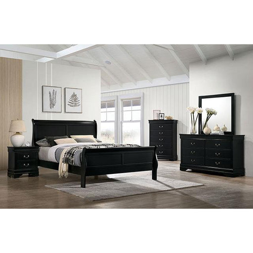 Furniture of America Louis Philippe 6-Drawer Dresser FM7866BK-D IMAGE 2