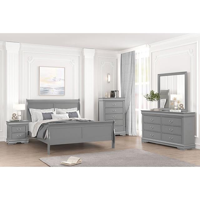 Furniture of America Louis Philippe 6-Drawer Dresser FM7866GY-D IMAGE 2