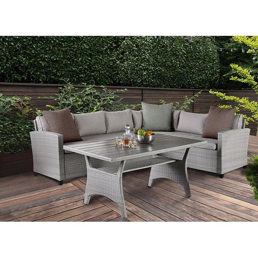 Furniture of America Shonda FM80001GG-SET 3 pc Patio Dining Set IMAGE 2