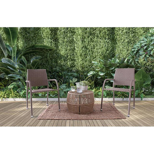 Furniture of America Elani FM80003NT-3PC-05NT 4 pc Patio Conversation Set IMAGE 2