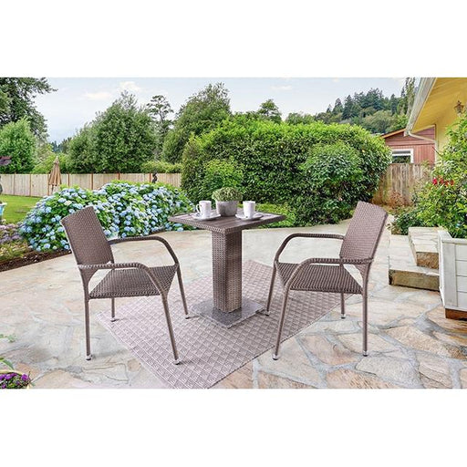 Furniture of America Aminta FM80004NT-3PC-05NT Patio Bistro Set IMAGE 2