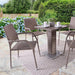 Furniture of America Aminta FM80004NT-5PC-05NT Patio Bistro Set IMAGE 1