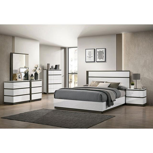 Furniture of America Birsfelden California King Panel Bed FOA7225WH-CK-BED IMAGE 2