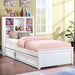 Furniture of America Marilla Full Bookcase Bed with Storage FOA7256WH-F-BED IMAGE 3