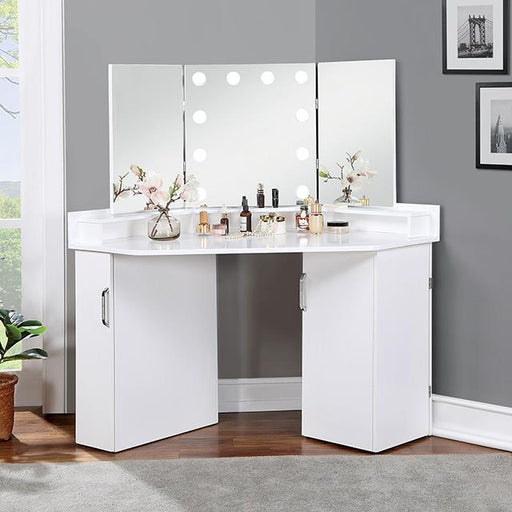 Furniture of America Lorybelle Vanity Table FOA-DK5134WH-PK IMAGE 1